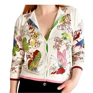 CAbi Butterflies 3/4 Sleeve Cardigan